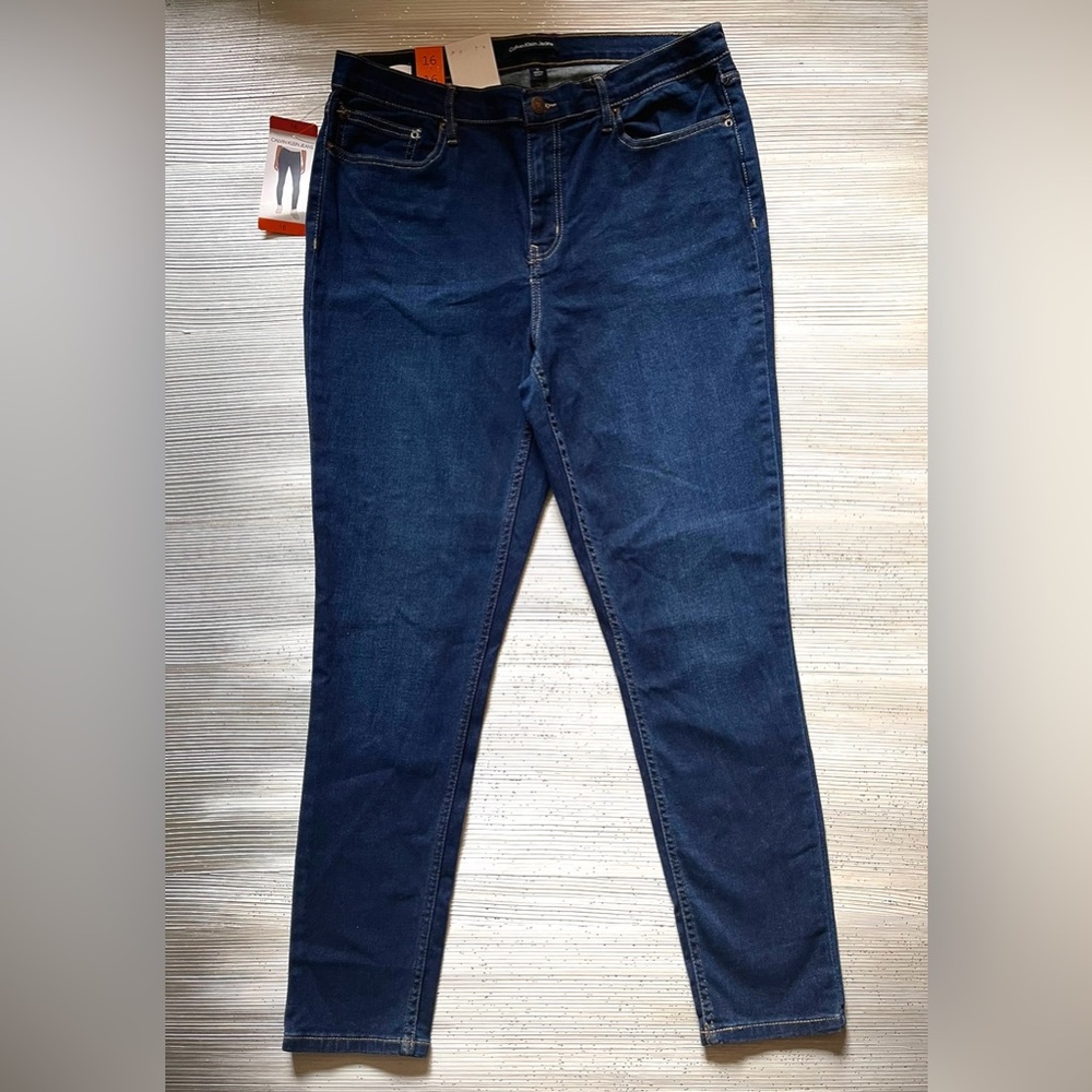 Women’s Calvin Klein Jeans Pacific Blue Size 16 New With Tags